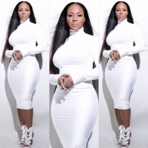 Erica-Campbell-White-Dress