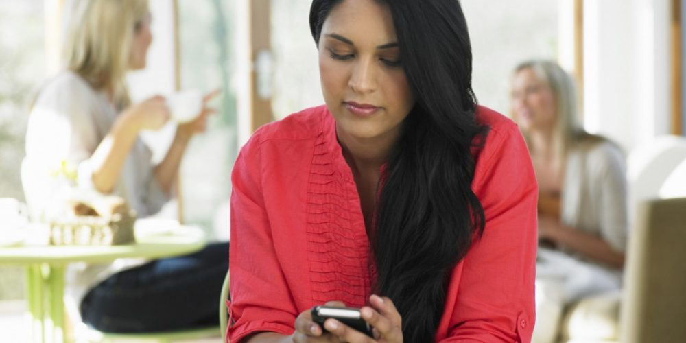 Woman Sending Text