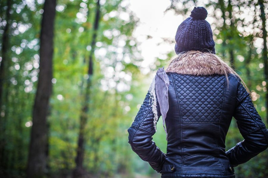 woman in winter